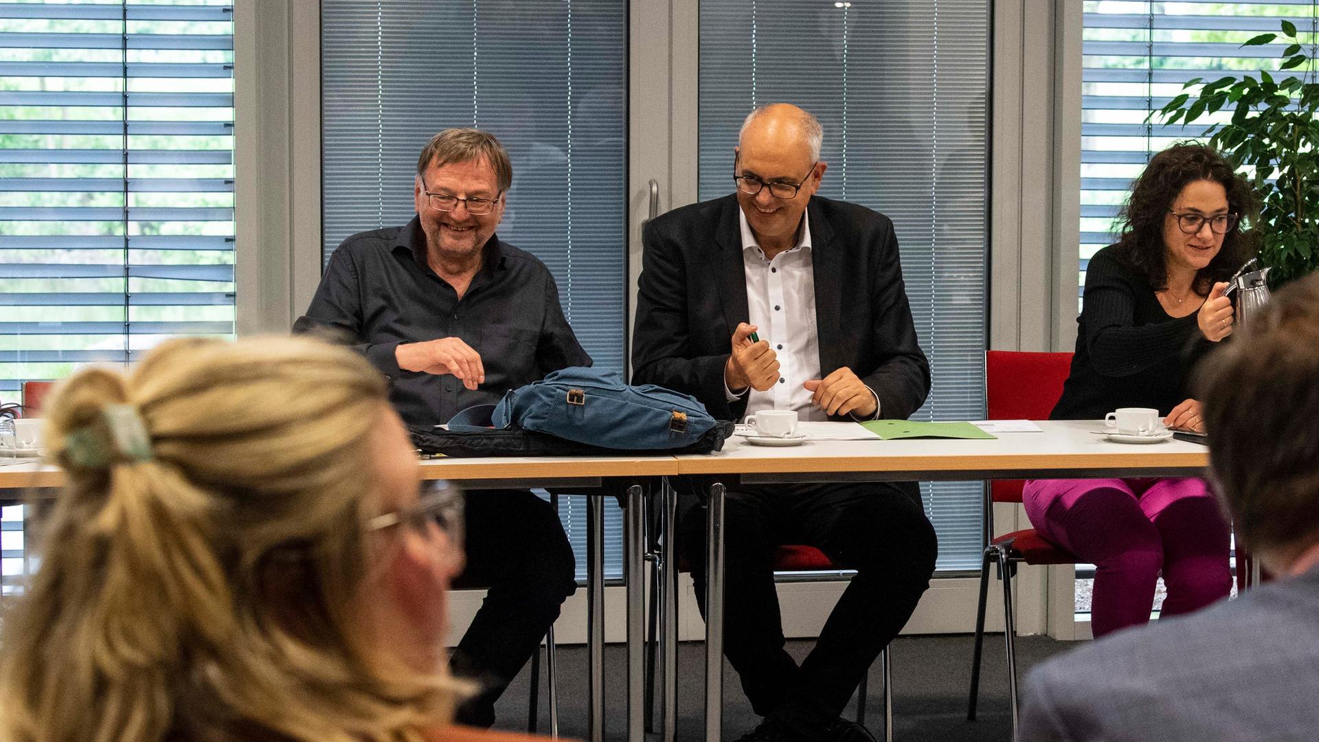 Bremen: Andreas Bovenschulte (r), Bürgermeister von Bremen, und Reinhold Wetjen, Landesvorsitzender der SPD Bremen.