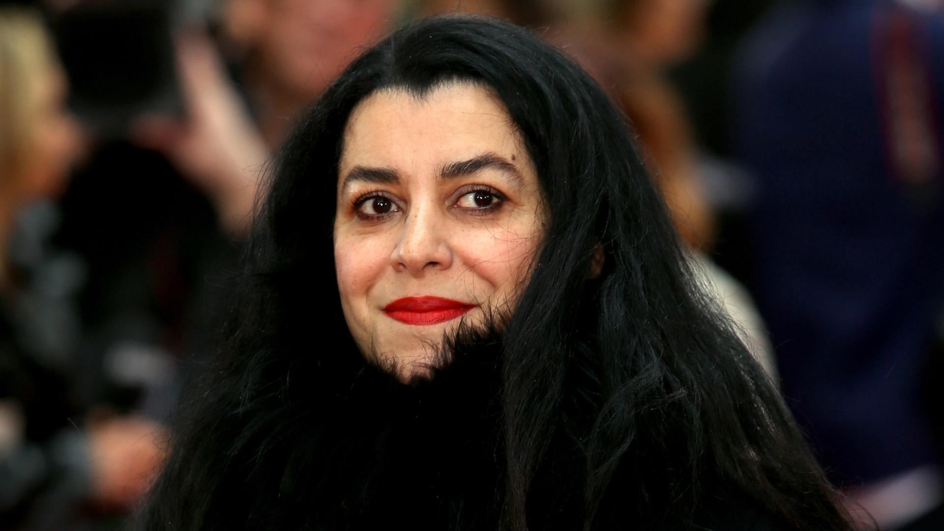 Die Autorin Marjane Satrapi in London bei einer Filmpremiere.