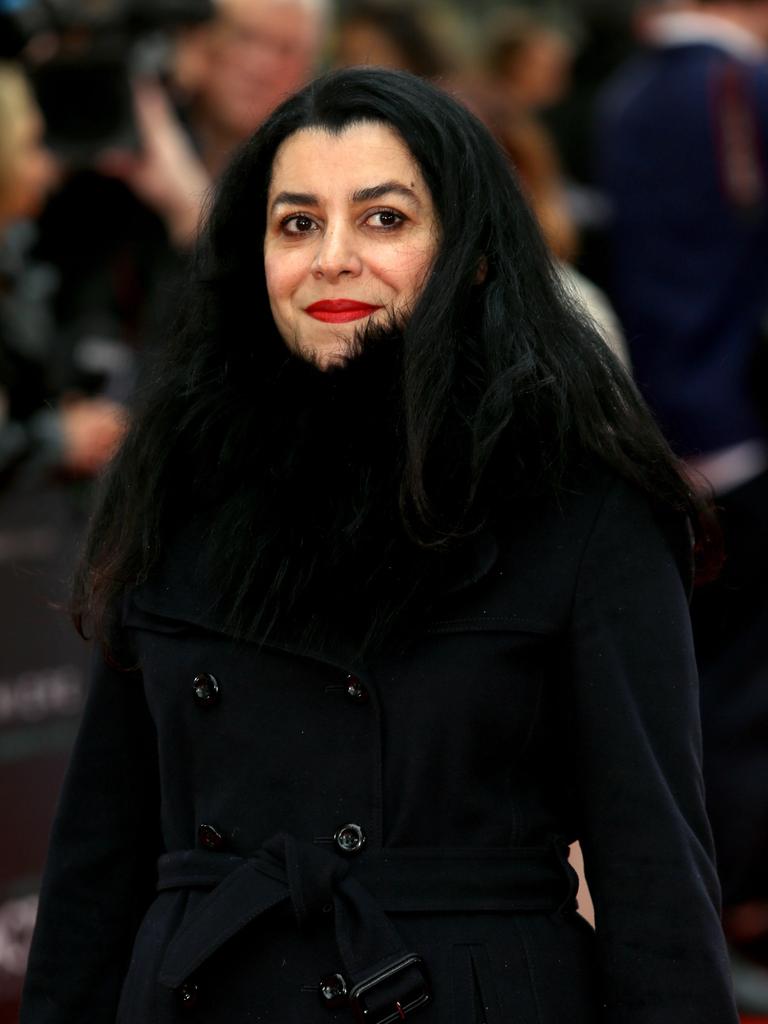 Die Autorin Marjane Satrapi in London bei einer Filmpremiere.
