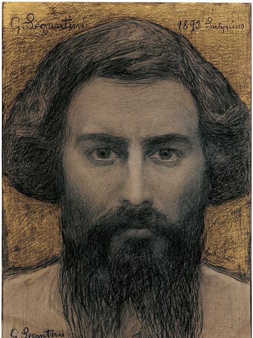 Giovanni Segantini, Selbstporträt um 1893