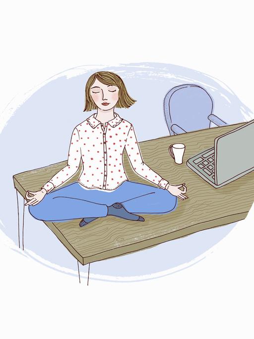 Konzentration aufs Jetzt: Meditation kann auch helfen, den Alltag zu meistern.