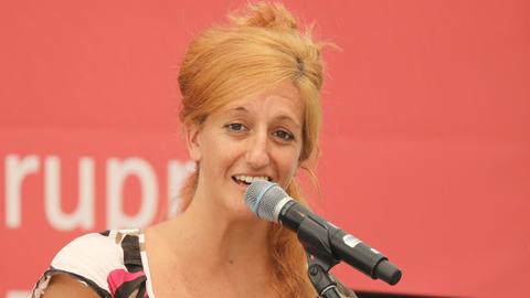 Miriam Camerini bei einem Konzert in Weimar: Sie ist Sängerin, Theatermacherin und Literaturwissenschaftlerin.