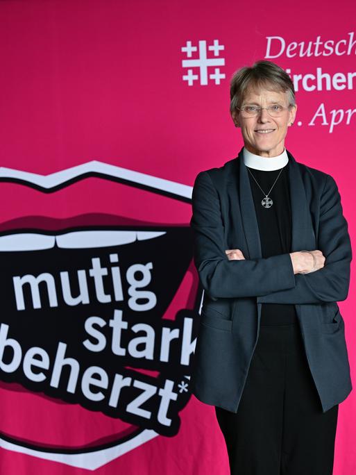 Die US-amerikanische Bischoefin Mariann Edgar Budde am Samstag 03.05.2025 auf dem 39. Deutschen Evangelischen Kirchentag in Hannover.
