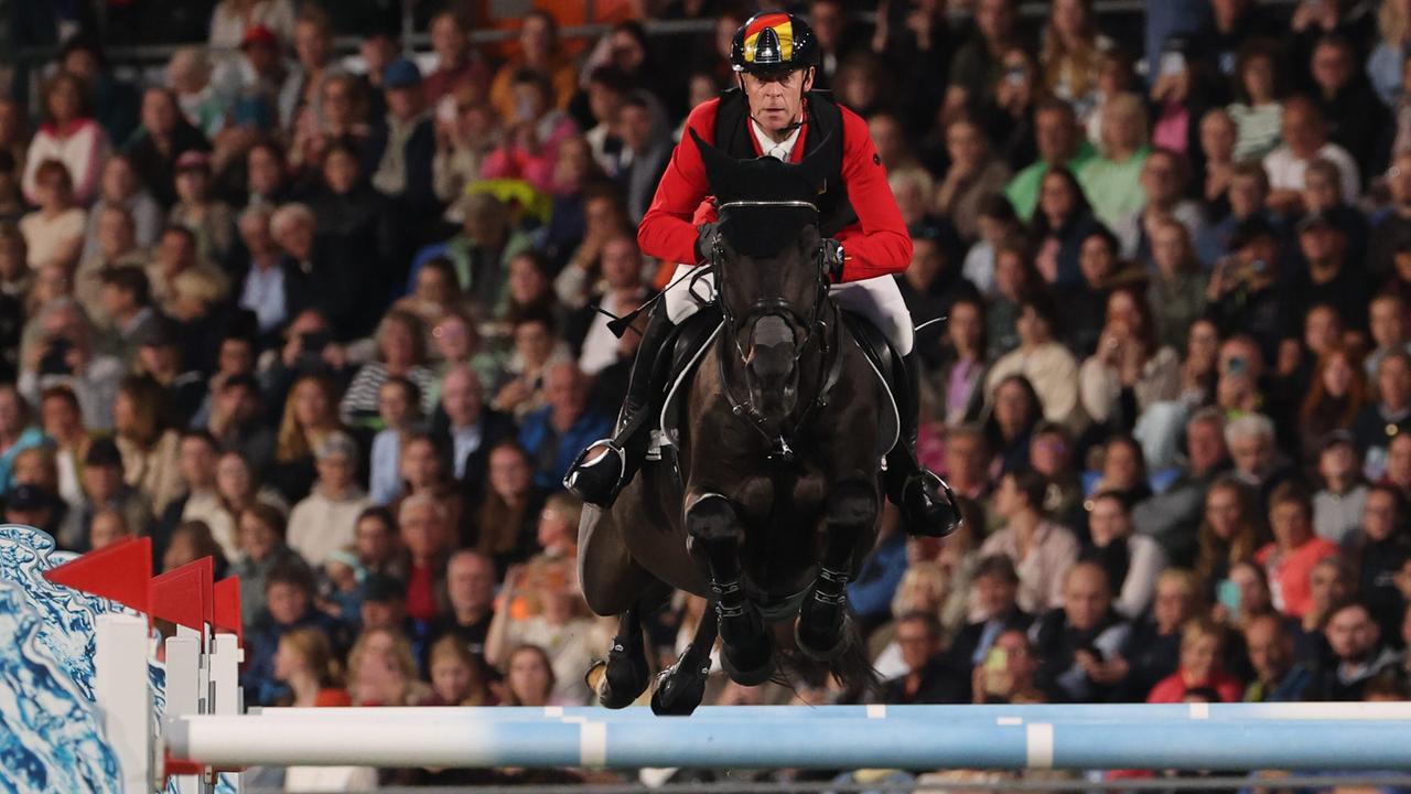 Reit-WM in Aachen: Marcus Ehning auf seinem Pferd Coolio 