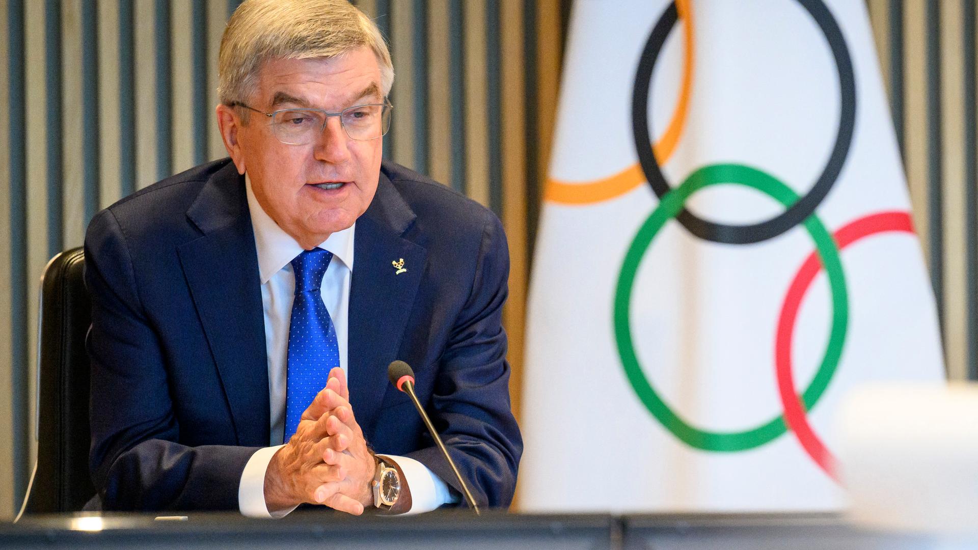 Der Präsident des Internationalen Olympischen Komitees, Thomas Bach