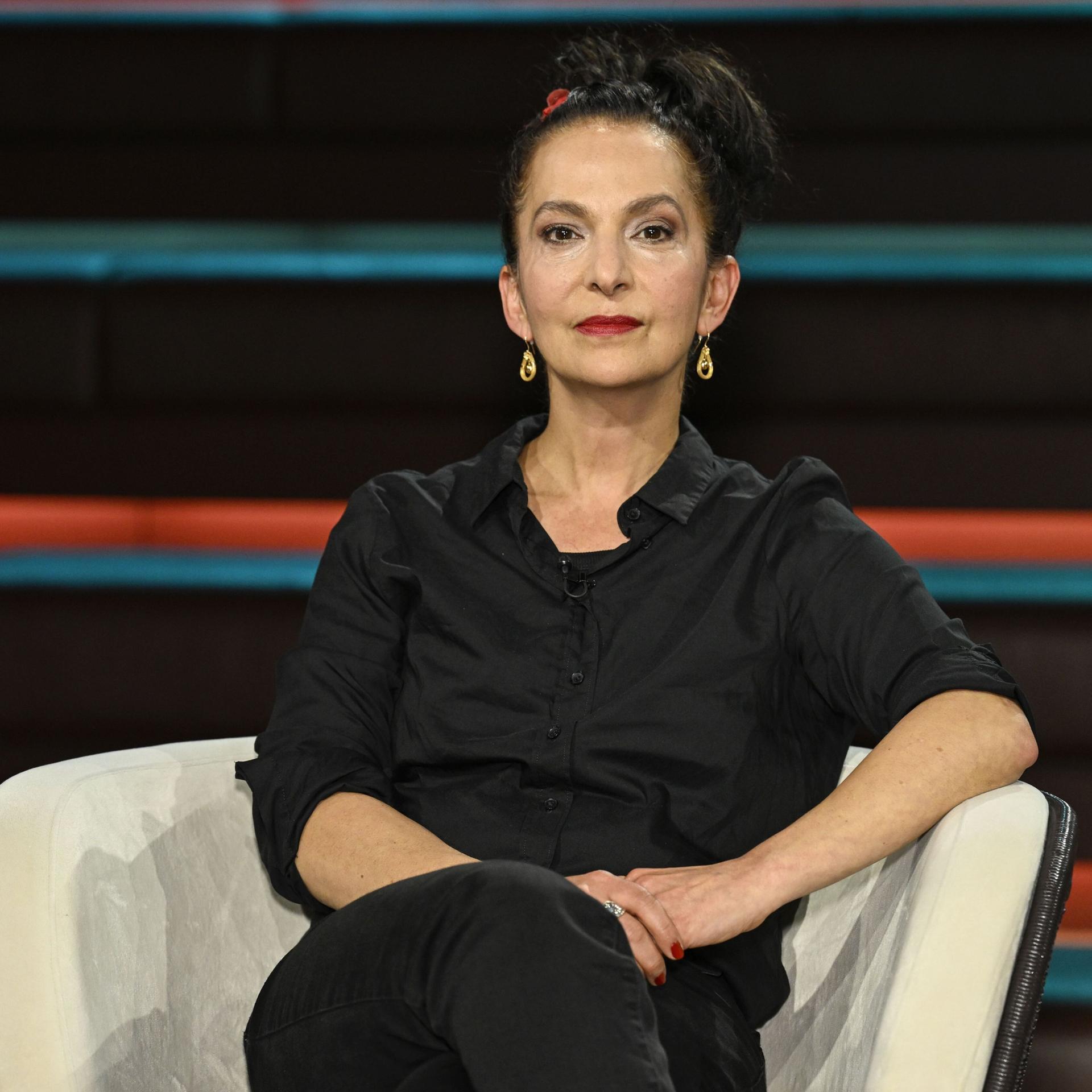 Güner Yasemin Balci (Autorin) als Gast in der Sendung "Markus Lanz", im ZDF.