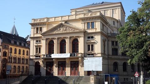 Blick auf das das Theater Altenburg-Gera