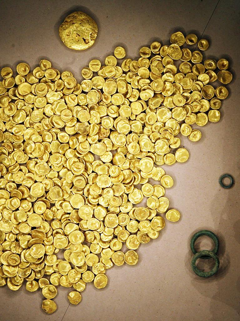 Hunderte Goldmünzen im Keltenmuseum Manching bei Ingolstadt