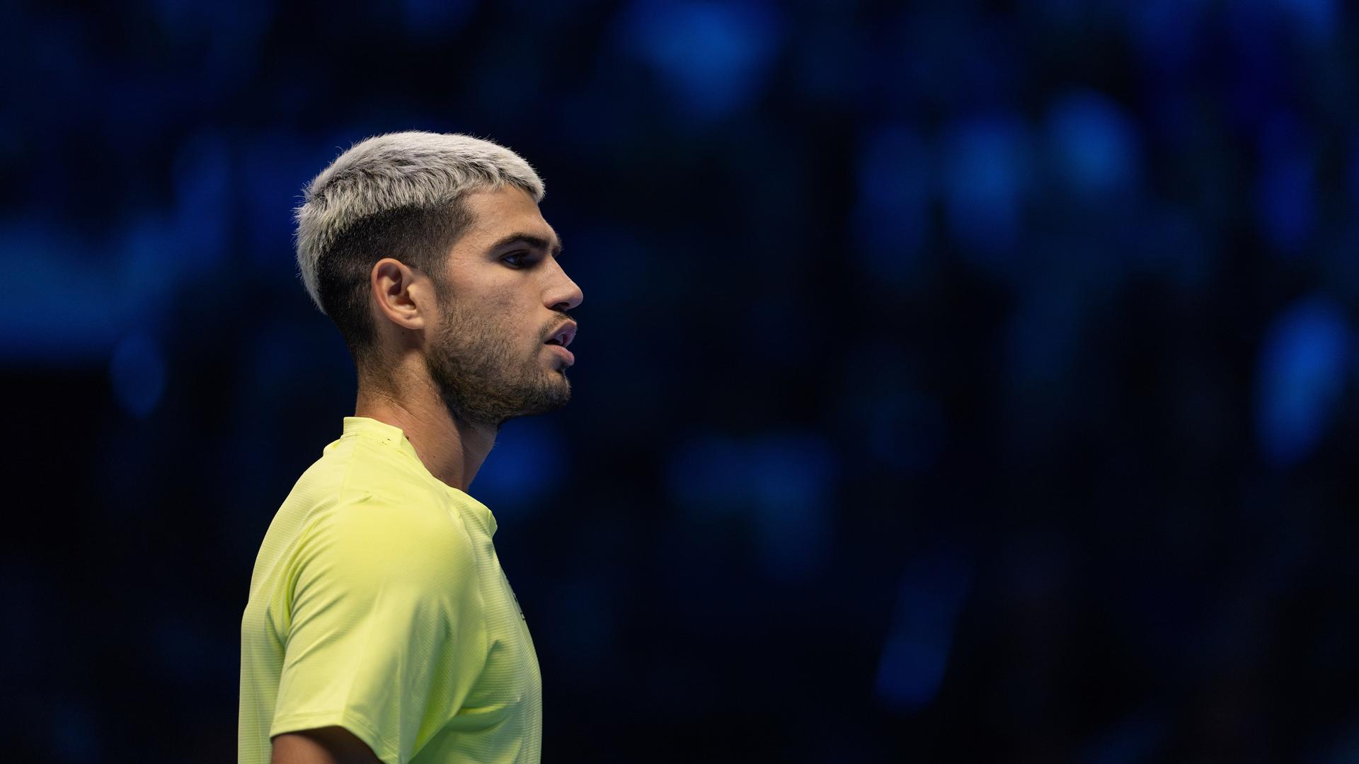 Tennis-Profi Carlos Alcaraz bei den ATP Finals in Turin.