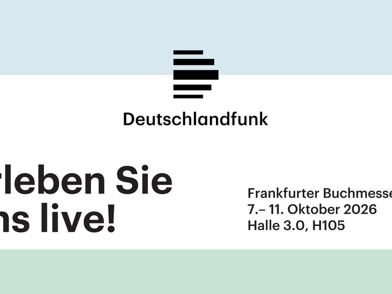 Deutschlandfunk und Deutschlandfunk Kultur auf der Frankfurter Buchmesse 2026 Deutschlandfunk und Deutschlandfunk Kultur auf der Frankfurter Buchmesse 2026