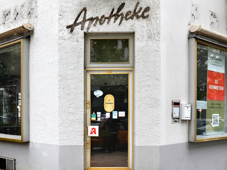 Geschlossene Apotheke in Berlin.