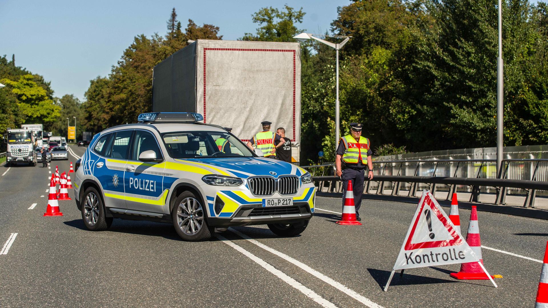 Polizeikontrollen an der Grenze zu Tschechien