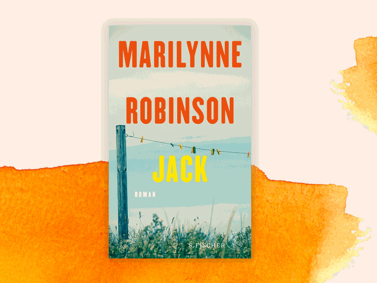 Das Cover von Marilynne Robinsons Roman "Jack" zeigt einen Weidezaun, an dem Wäscheklammern hängen.