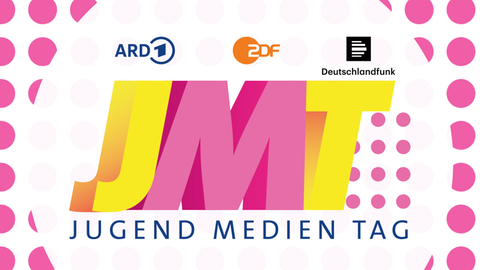 Banner Jugendmedientag von ARD, ZDF und Deutschlandfunk