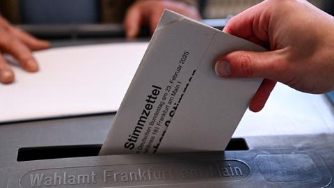 Wahllokal in Frankfurt am Main