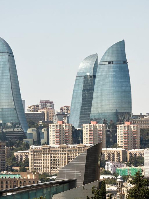 Baku, die Haupstadt Aserbaidschans.