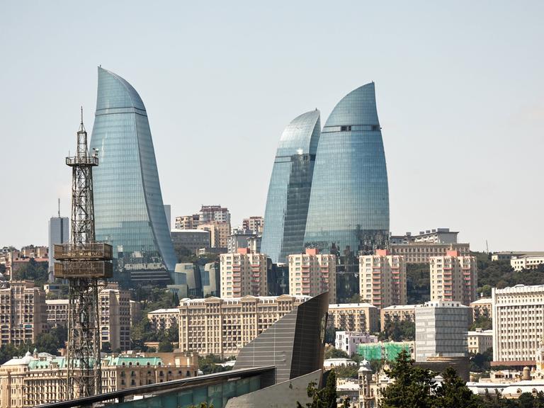 Baku, die Haupstadt Aserbaidschans.