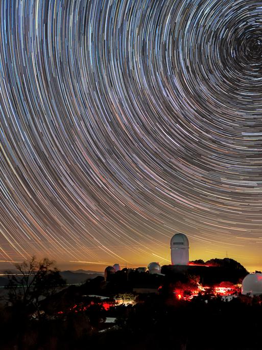 Kreisförmige Sternenspuraufnahme am Kitt Peak