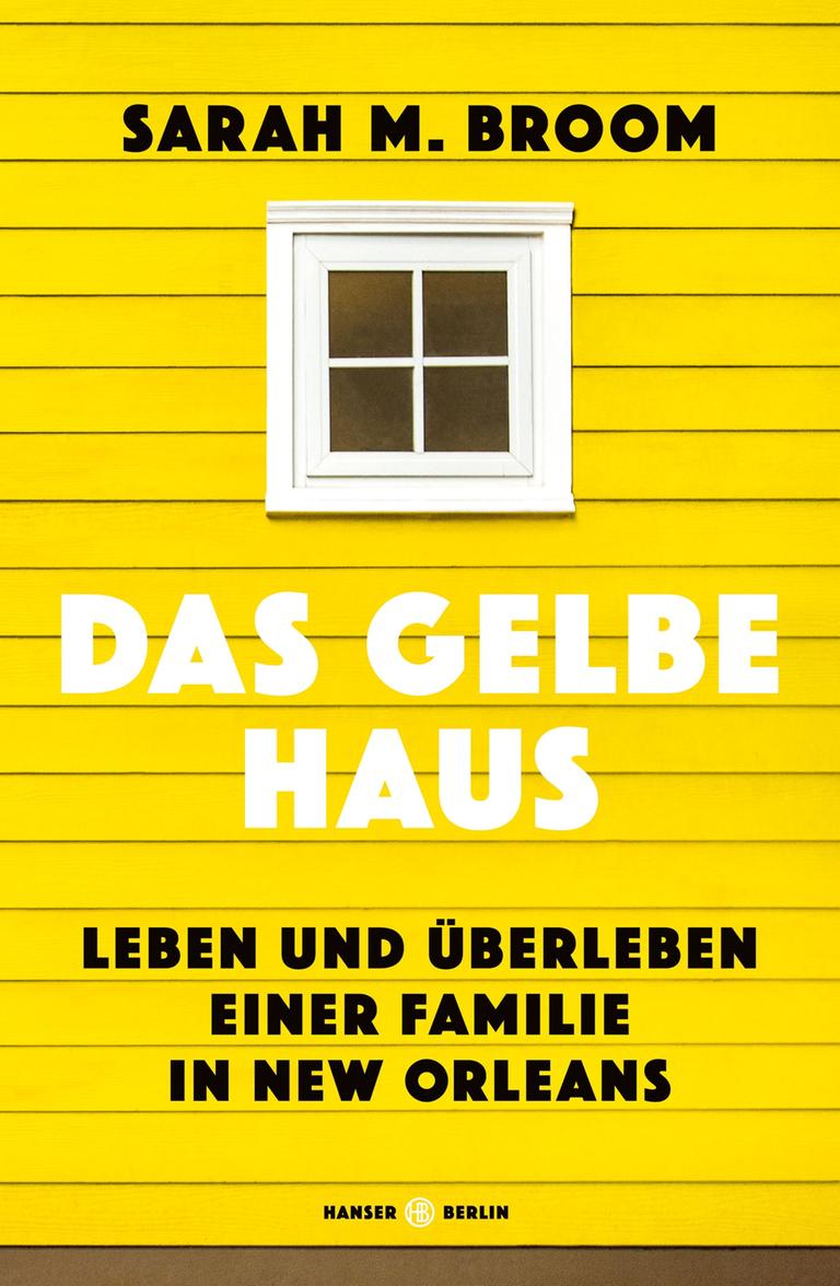 Das Cover zeigt die gelben Holzbretter eines Hauses, darin ein weißes Fensterkreuz. Darauf Autorinname und Buchtitel.