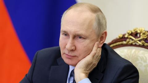 Porträt des russischen Präsidenten Wladimir Putin