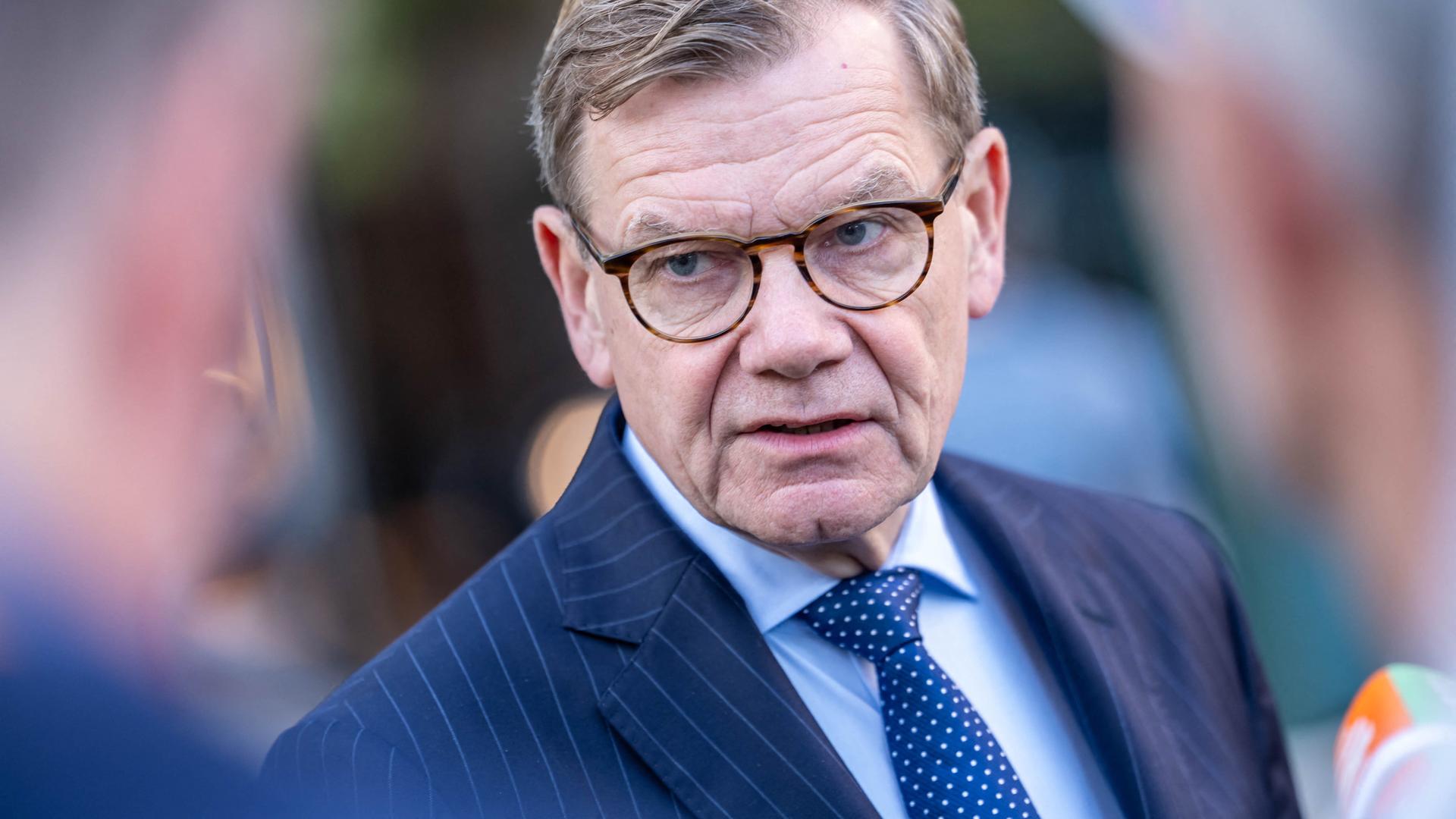 Bundesaußenminister Johann Wadephul (CDU) spricht bei einem Statement vor dem G20-Außenministertreffen in Atlanta, USA Bundesaußenminister Johann Wadephul (CDU) spricht bei einem Statement vor dem G20-Außenministertreffen in Atlanta, USA