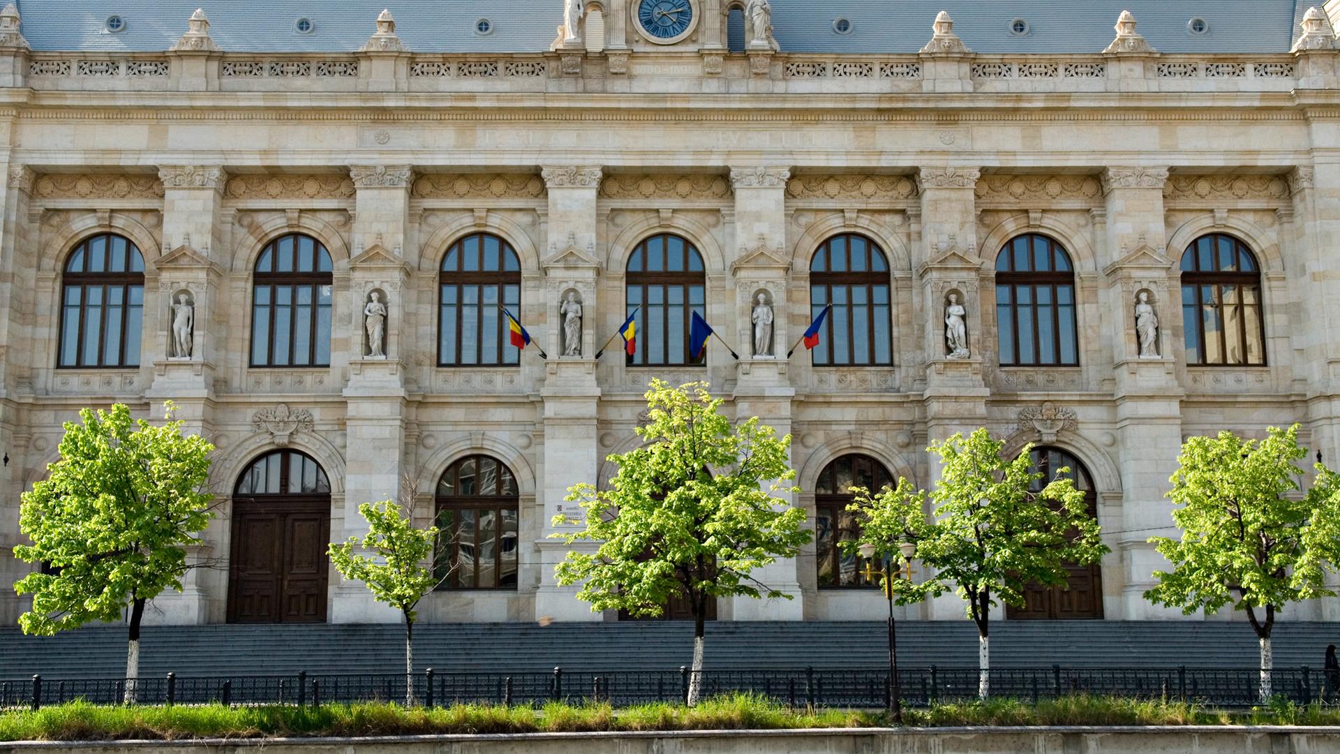 Der Justizpalast in der rumänischen Hauptstadt Bukarest 