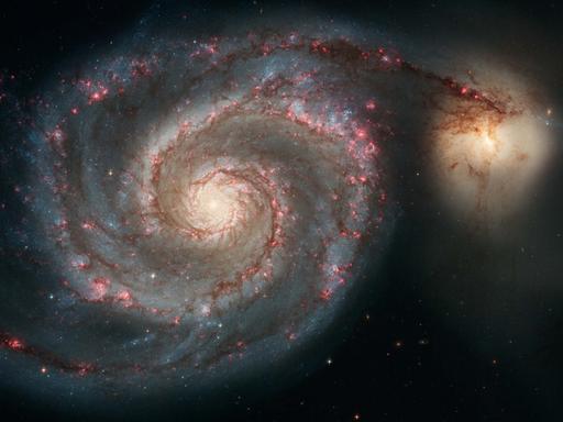 Ein Bild der M51-Galaxie