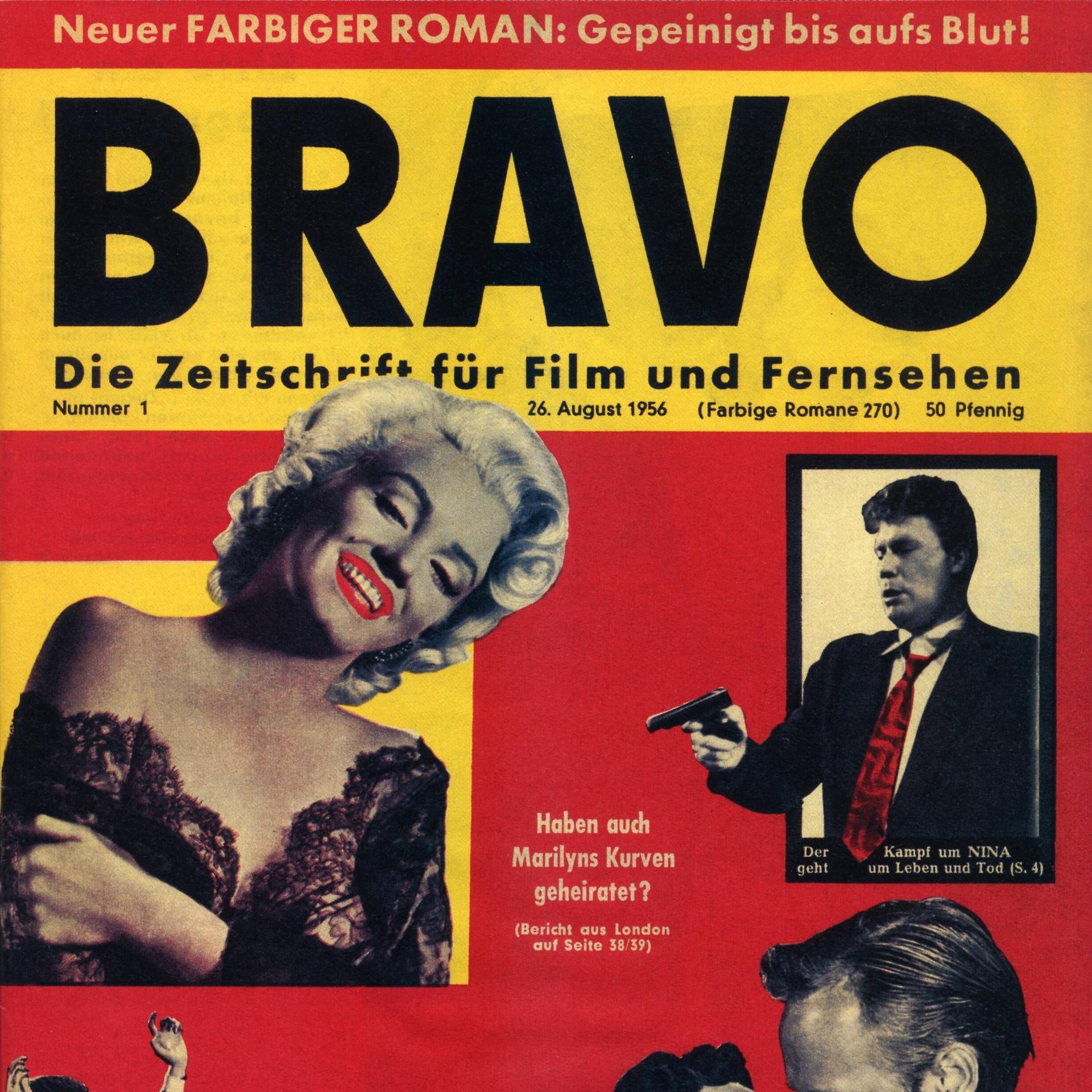 Erste Ausgabe der Zeitschrift BRAVO vom 26. August 1956 