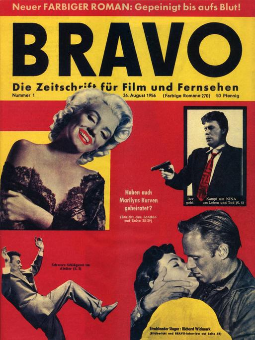 Erste Ausgabe der Zeitschrift BRAVO vom 26. August 1956 Erste Ausgabe der Zeitschrift BRAVO vom 26. August 1956