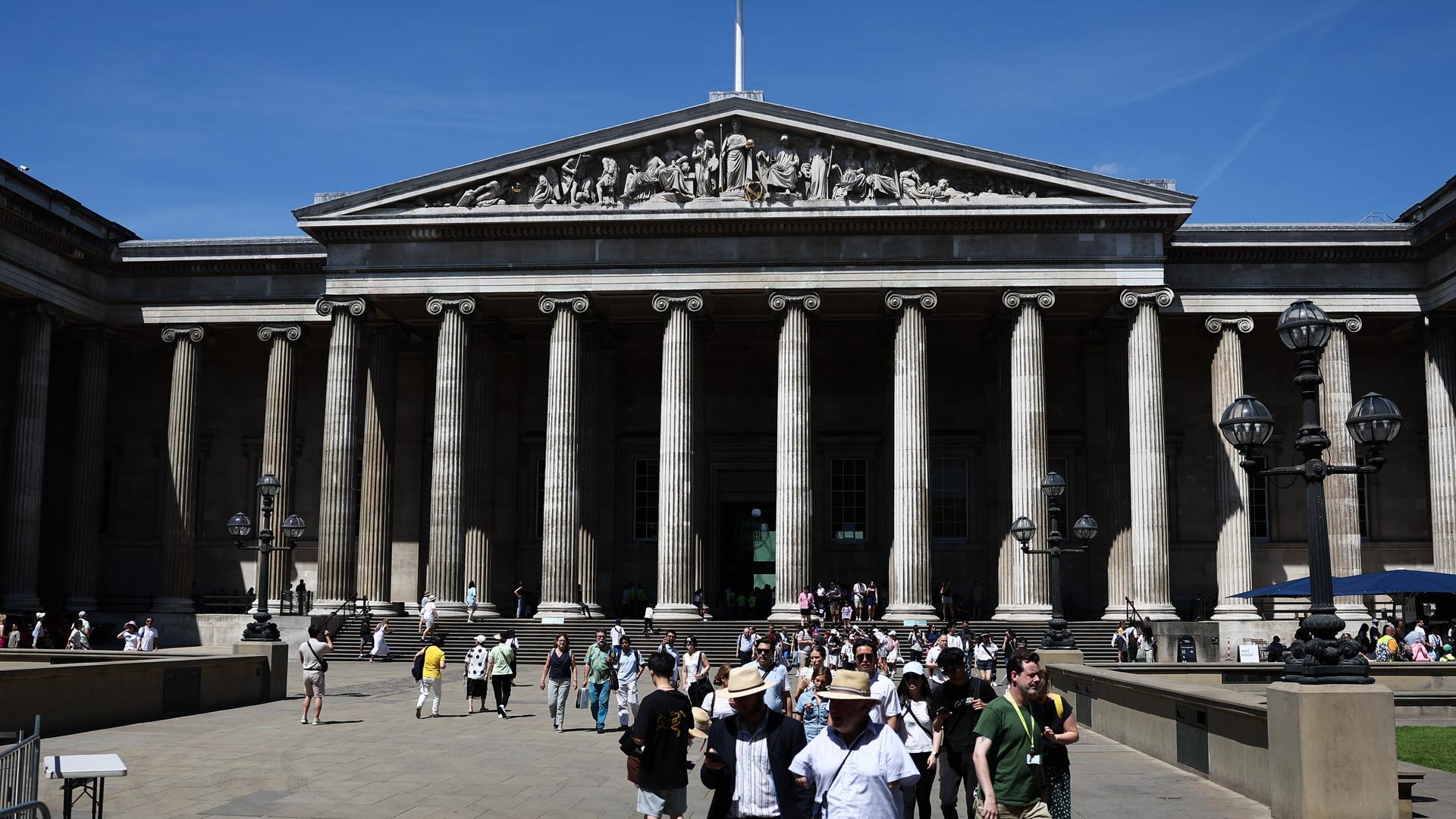 Ein Blick auf das British Museum in London, Großbritannien Ein Blick auf das British Museum in London, Großbritannien