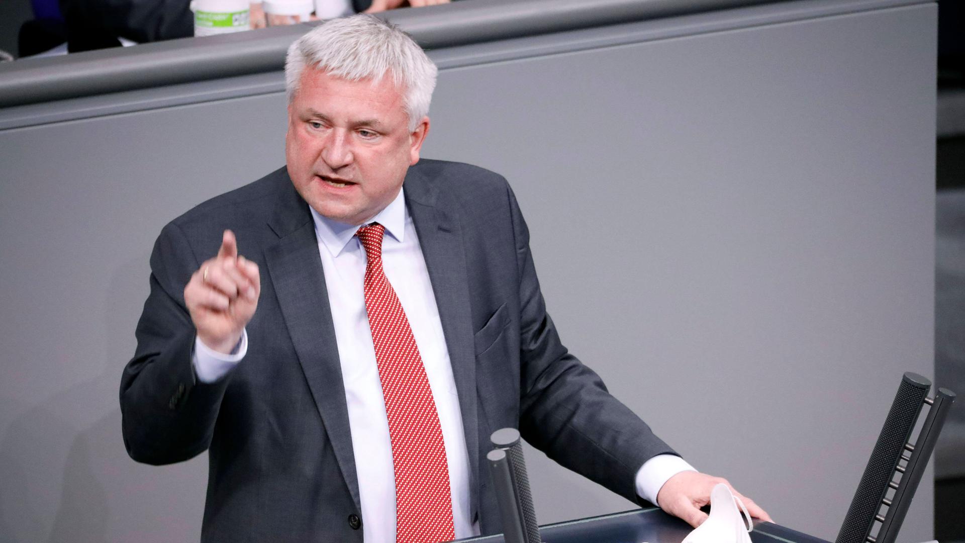 Der CDU-Abgeordnete Knut Abraham bei einer Rede im Deutschen Bundestag