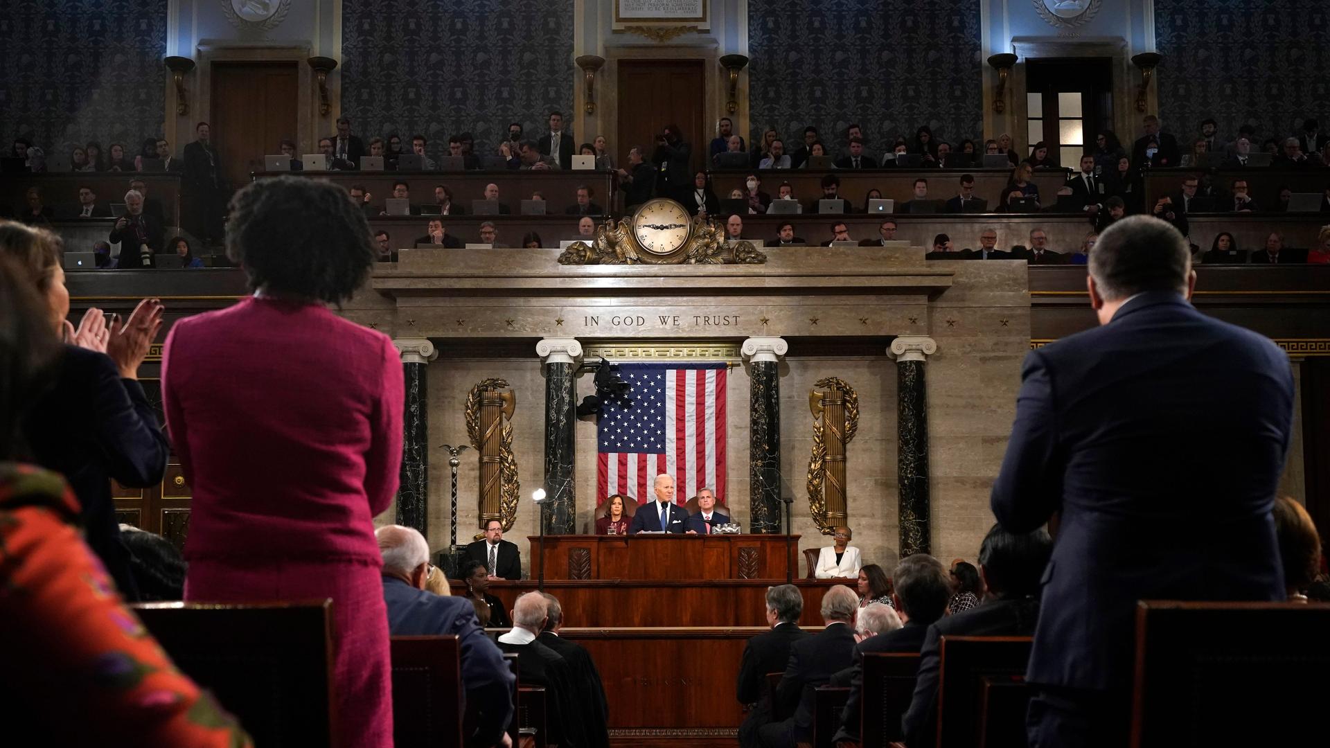 US-Präsident Joe Biden bei seiner Rede zur Lage der Nation