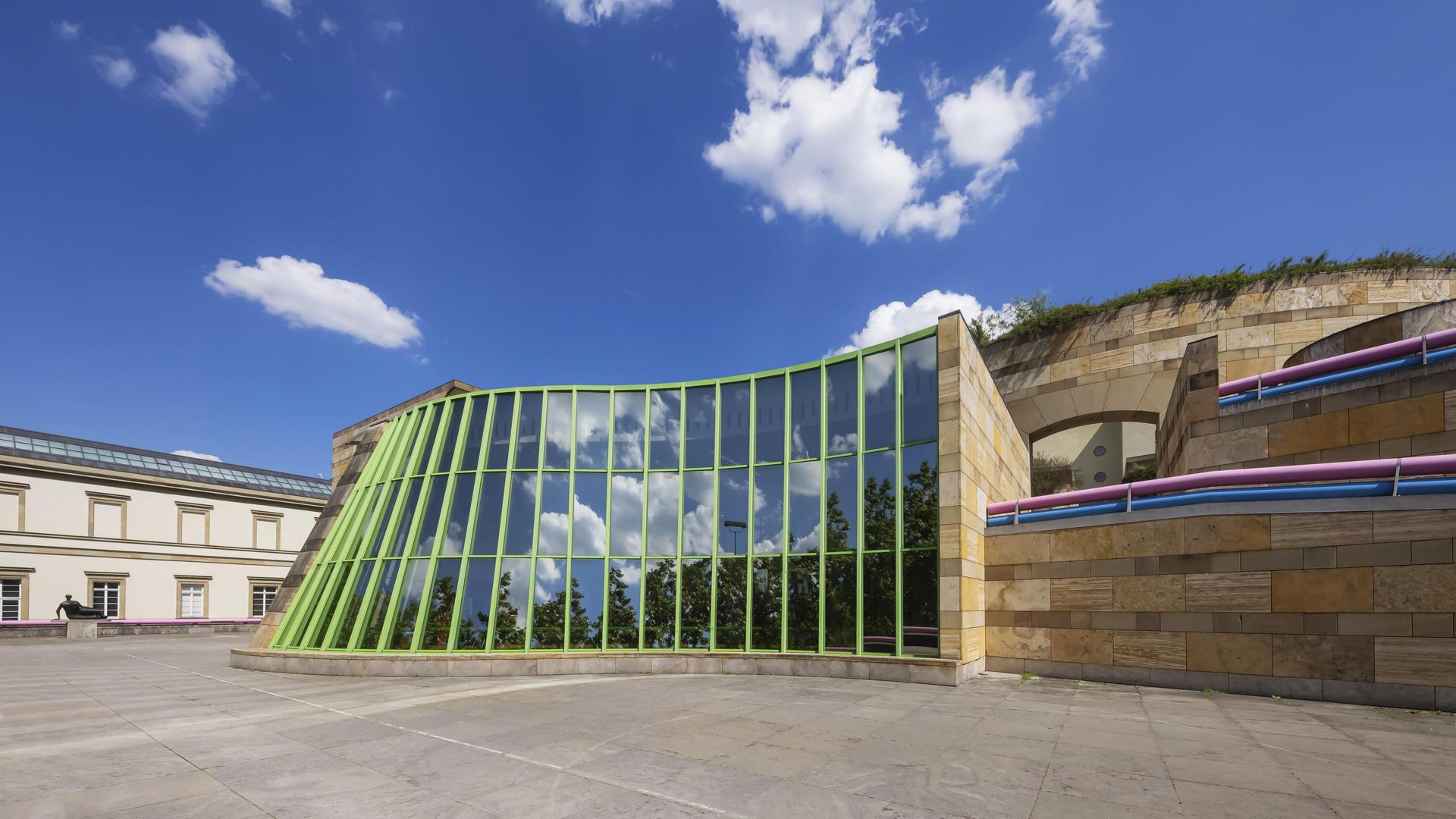 Blick auf die Staatsgalerie Stuttgart.