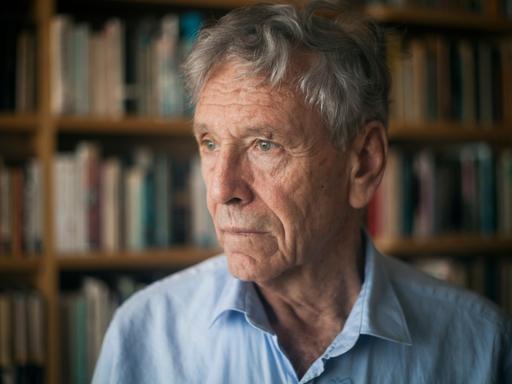 Der israelische Schriftsteller Amos Oz auf einer älteren Aufnahme in seinem Haus in Tel Aviv. 