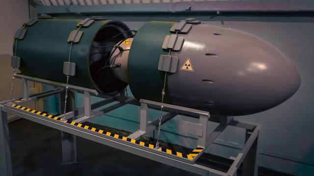 Eine Atombombe 2014 im Bunker einer geheimen russischen Militärbasis