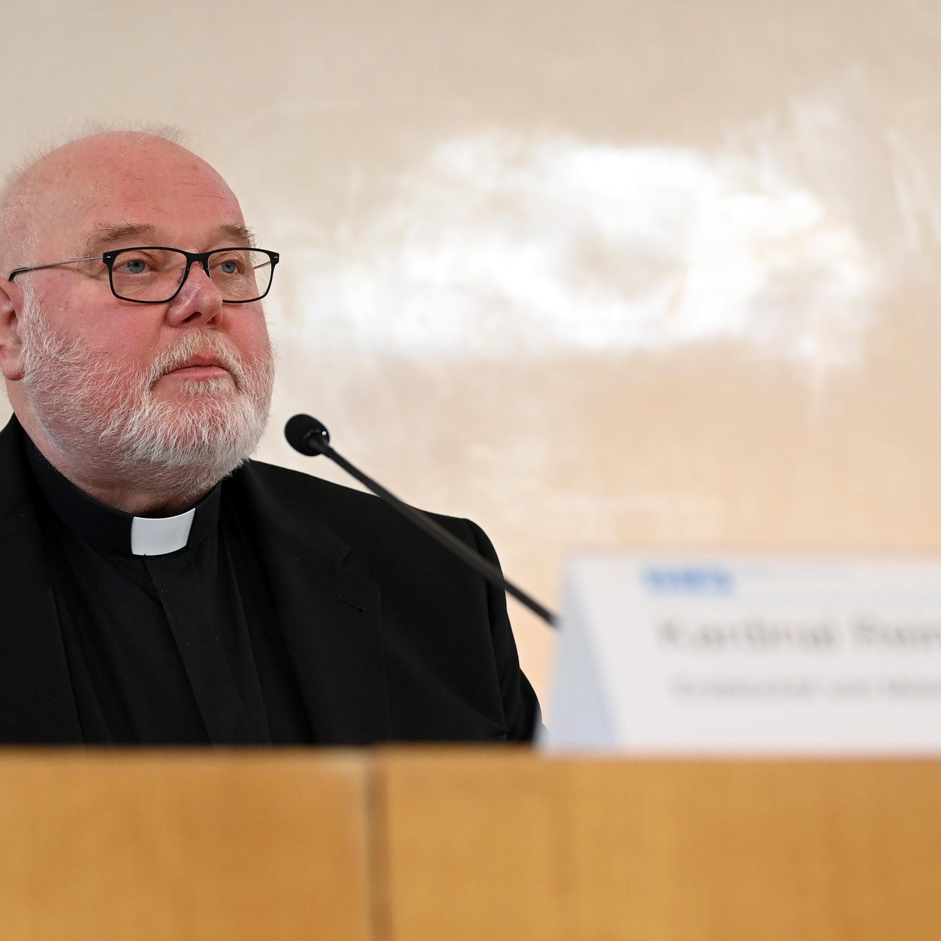 Reinhard Kardinal Marx, Erzbischof von München und Freising, äußert sich in einer Pressekonferenz zum Gutachten zu sexueller Gewalt gegen Kinder und Jugendliche im katholischen Erzbistum München und Freising