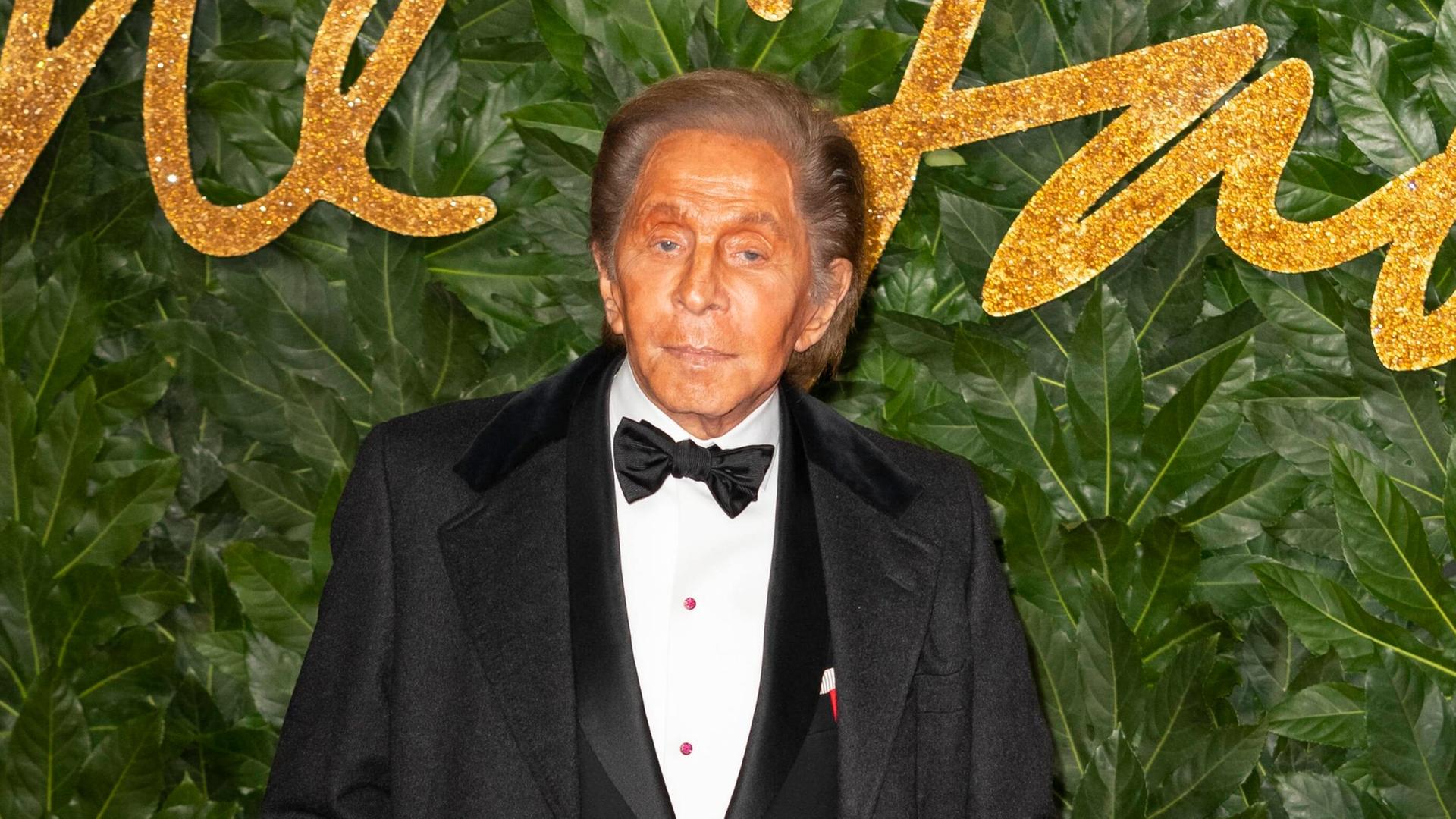 Der italienische Modeschöpfer Valentino