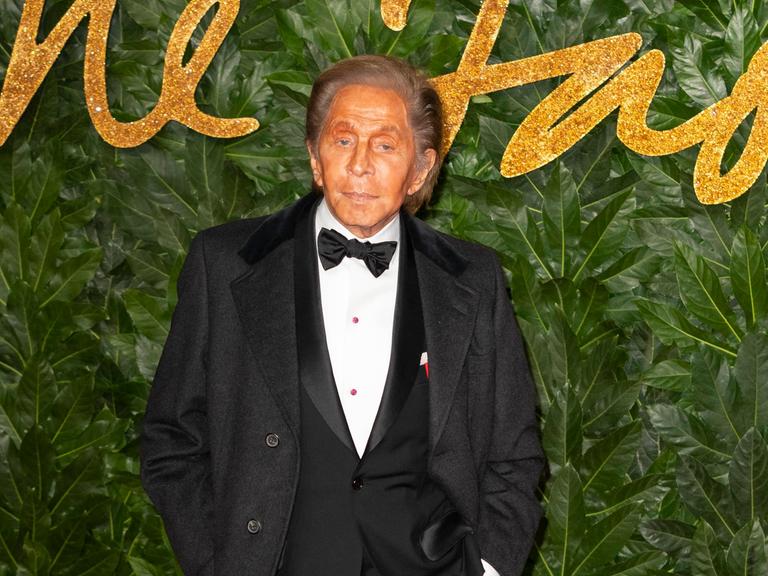 Der italienische Modeschöpfer Valentino
