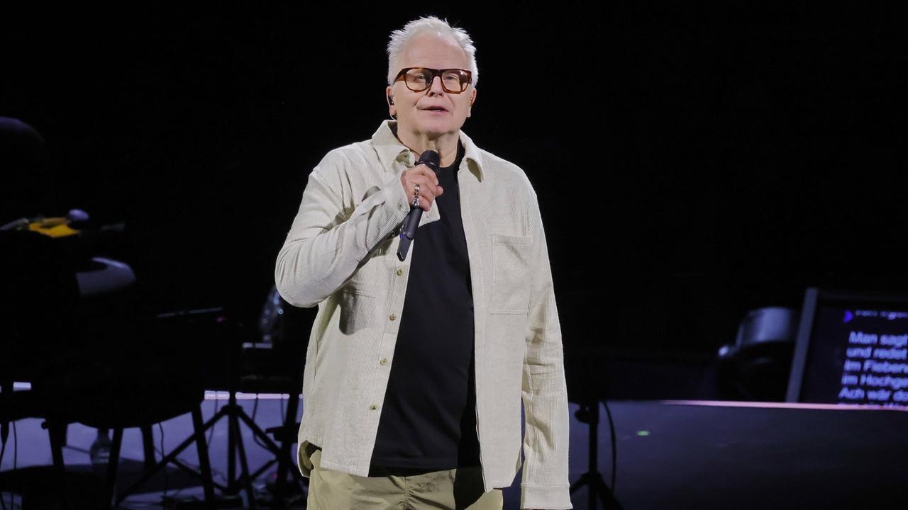 Sänger Herbert Grönemeyer bei einem Auftritt in Berlin.