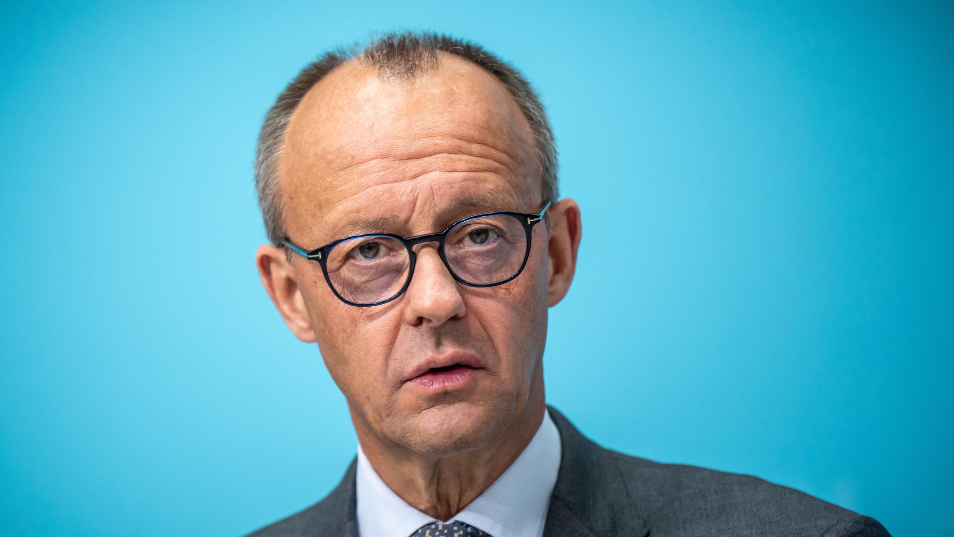 Portraitaufnahme des CDU-Vorsitzenden Friedrich Merz