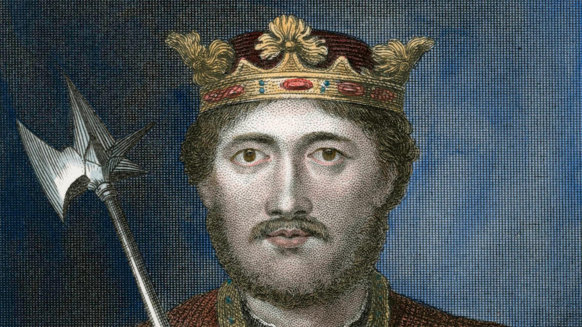 StahlstichRichard I. Löwenherz, König von England (1189-99)Richard Löwenherz von W. Read. StahlstichRichard I. Löwenherz, König von England (1189-99)Richard Löwenherz von W. Read.