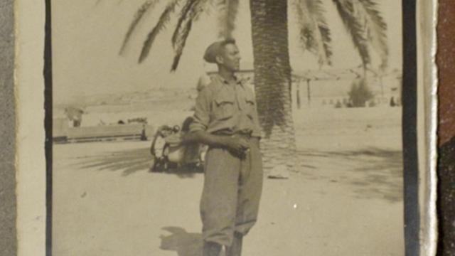 Raffaele Valensise als junger Soldat nach dem Überfall Italiens auf Griechenland