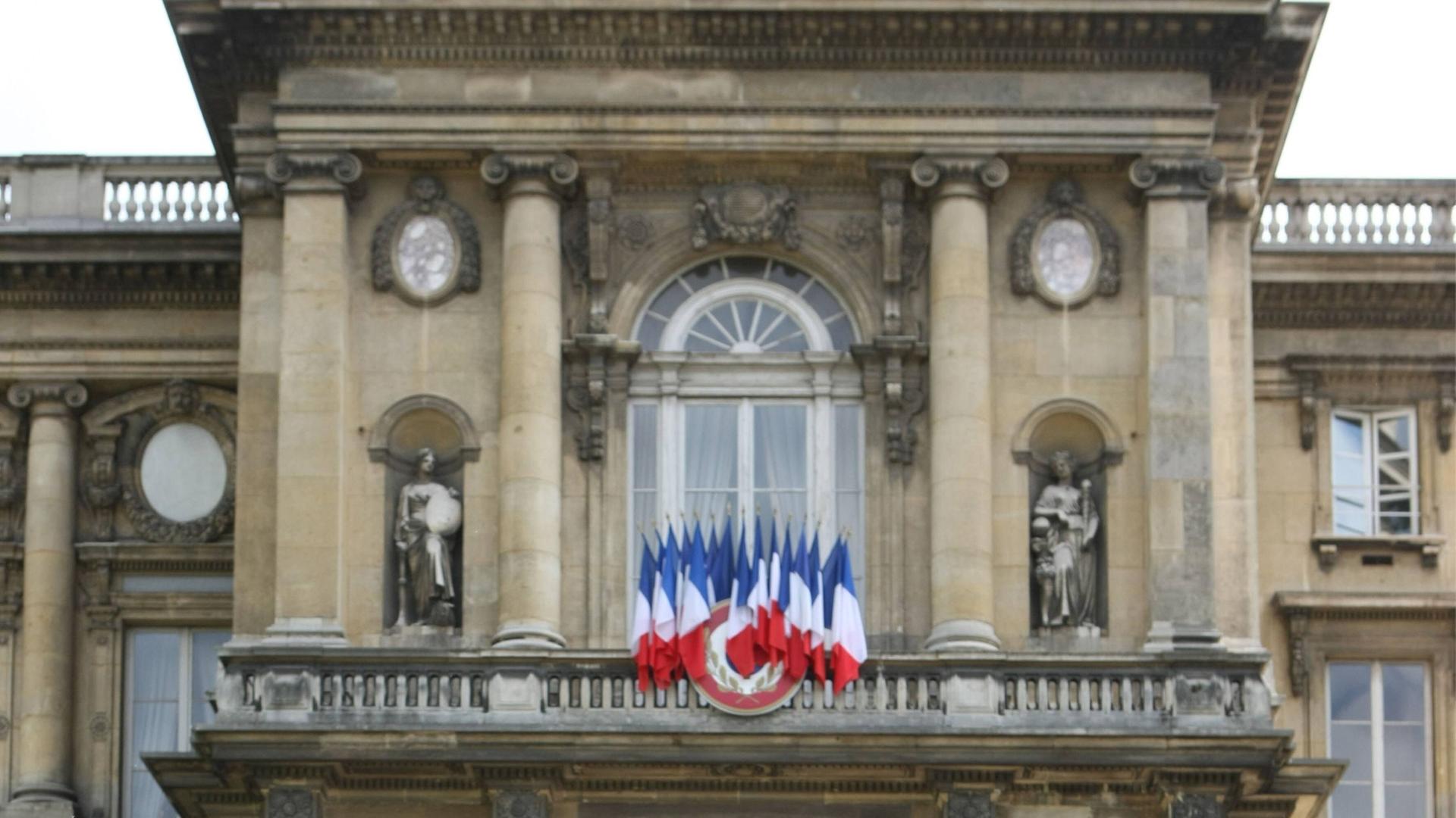 Eine Außenansicht des Außenministeriums in Paris