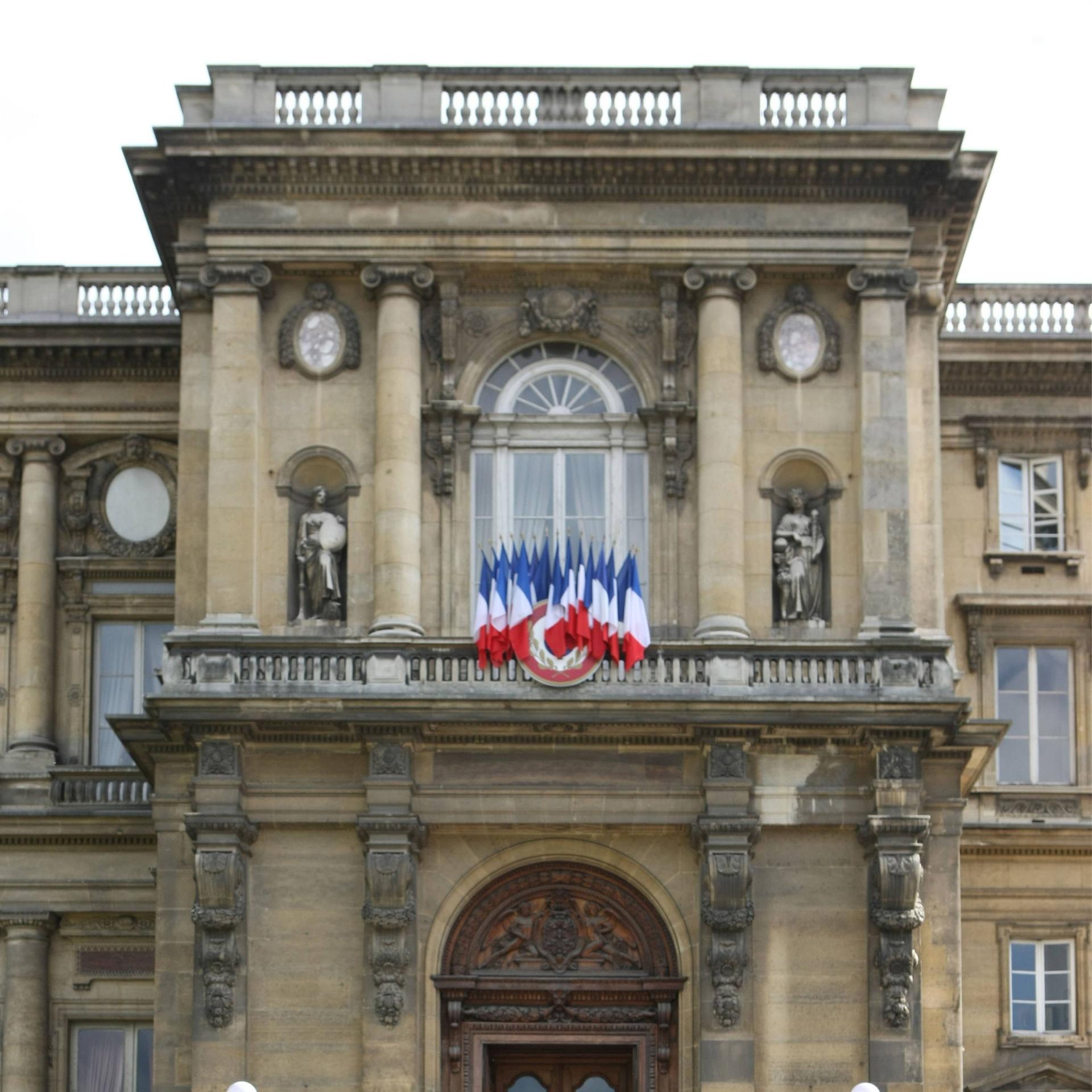 Eine Außenansicht des Außenministeriums in Paris