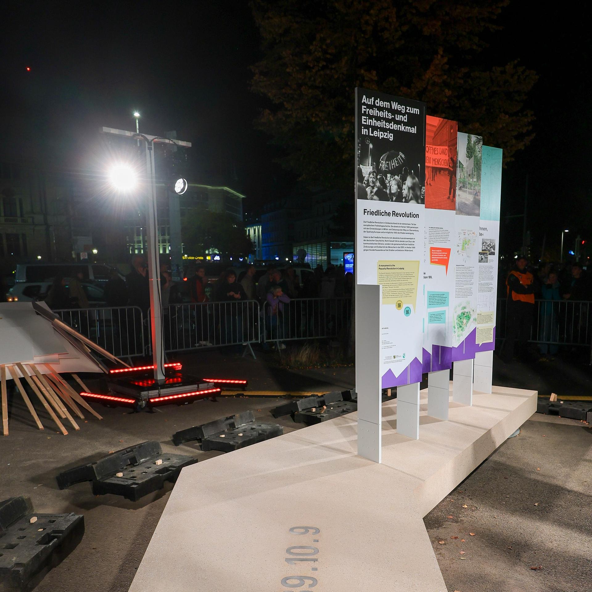 "Offenes Land": Verspätete Grundsteinlegung für das Einheitsdenkmal Leipzig