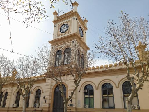 Das alte Rathausgebäude in San Pedro Das alte Rathausgebäude in San Pedro