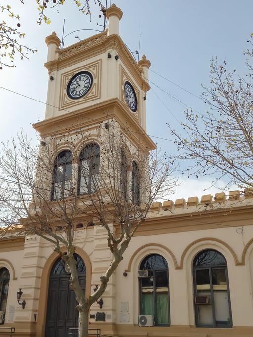 Das alte Rathausgebäude in San Pedro