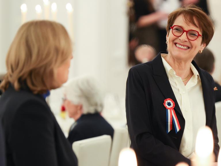 Die französische Politologin Hélène Miard-Delacroix anlässlich 175 Jahre Märzrevolution im Schloss Bellevue.