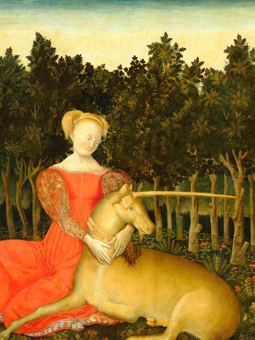 Das Gemälde "Jungfrau mit Einhorn", um 1467/68 von Dario di Giovanni, ist im Besitz des Keresztény Múzeum in Ungarn.