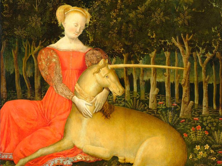 Das Gemälde "Jungfrau mit Einhorn", um 1467/68 von Dario di Giovanni, ist im Besitz des Keresztény Múzeum in Ungarn.